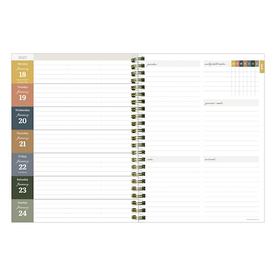 2027 Blooms of Blue Medium Weekly Monthly Planner